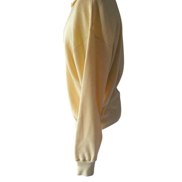 VTG Collared Yellow Polo Sweater Mens L Button Neck Sierra Trading Post Knit Top - Picture 5 of 10
